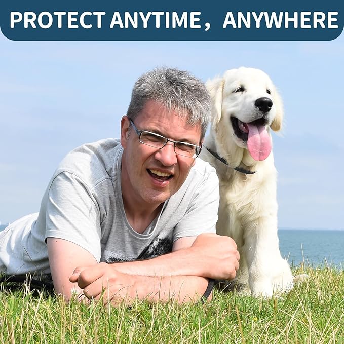 Flea and Tick Collar for Dogs 4 Pack, 32 Months Prevention, Waterproof, Adjustable for Small Medium Large Dogs Puppies (Black)