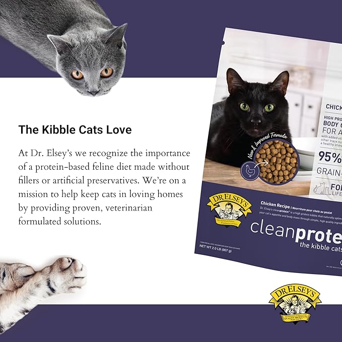 Dr. Elsey's cleanprotein Chicken Cat Kibble 2-lb. Bag