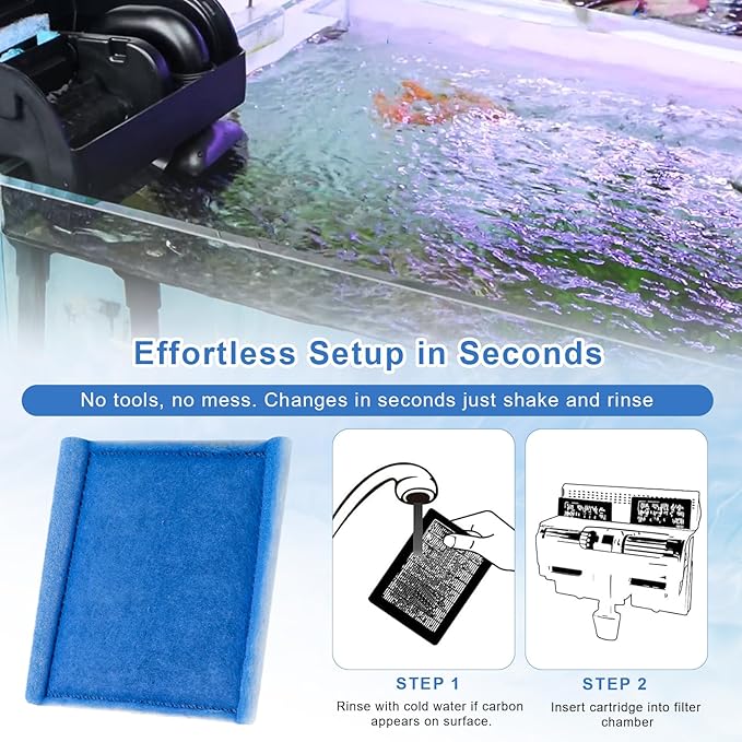 12 Pack Replacement Rite-Size C Filter Cartridges Compatible with MarineLand Penguin PRO Power Filters 275/375 & Original 200/350 Aquarium Fish Tank Replacement Filter Cartridges