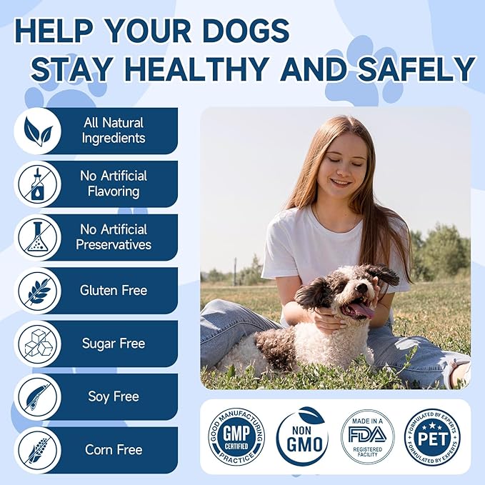 Dog Probiotic for Dogs, 200 Soft Treats Dog Probiotics for Digestive Health & Immune System, Probiotic Chews for Dogs, Support Gut Health|Itchy Skin|Diarrhea|Gas Relief Treatment