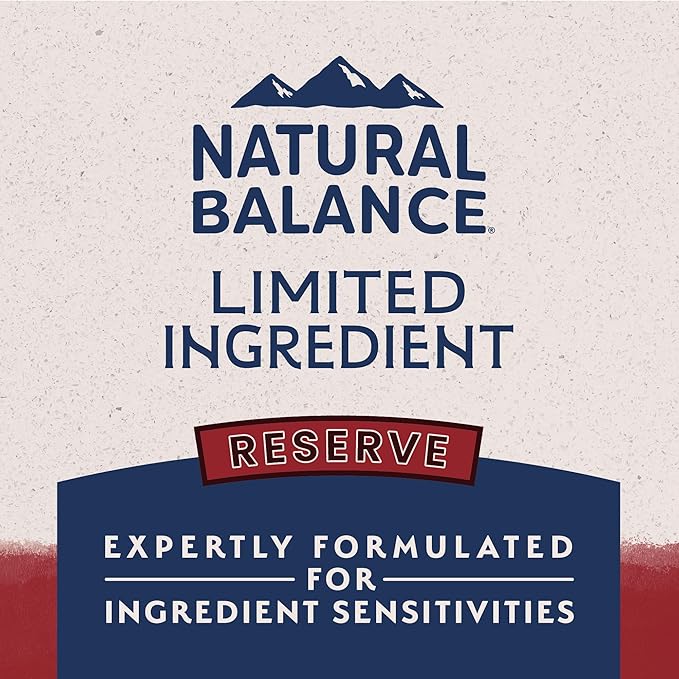 Natural Balance Limited Ingredient Adult Grain-Free Dry Dog Food, Reserve Sweet Potato & Bison Recipe, 22 Pound (Pack of 1)