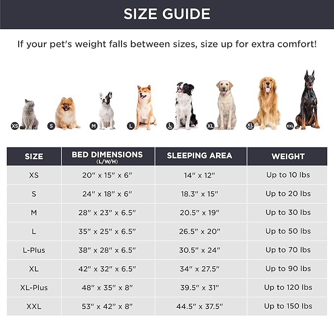 Bedsure L Plus Orthopedic Dog Bed for Large Dogs - Washable Dog Cat Bed Waterproof, L Plus Big Comfort Dogs Couch Sofa with Washable Removable Cover, Pet Bed with Nonskid Bottom, Black, 38"
