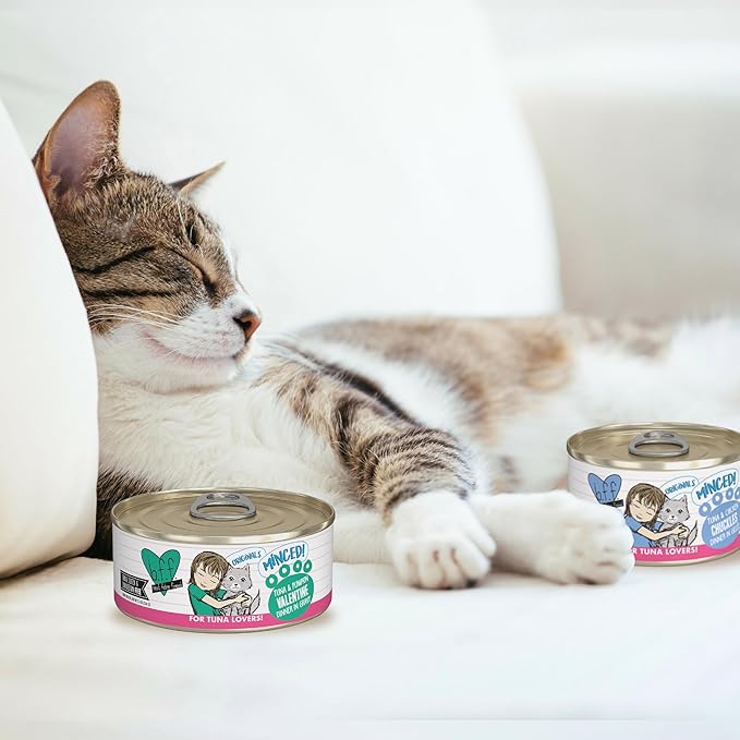 Weruva BFF Minced Natural Wet Cat Food, Tuna and Tilapia Twosome in Gelee, 3oz Can, Pack of 24