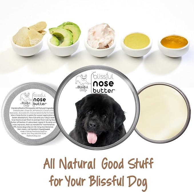 The Blissful Dog Newfoundland Unscented Nose Butter - Dog Nose Butter, 4 Ounce
