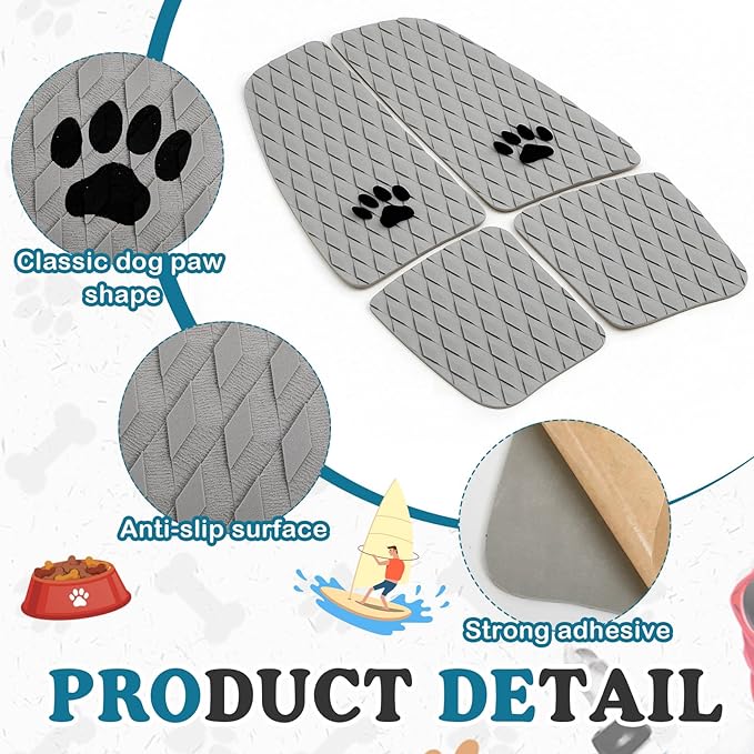 Dog Traction Pad Dog Paddle Board Kayak Accessories 21.2 x 15.3 Inch Non Slip Deck Grip Mat Surfboard Traction Good Grip EVA Foams for SUP Skimboard Paddleboard Surfboard