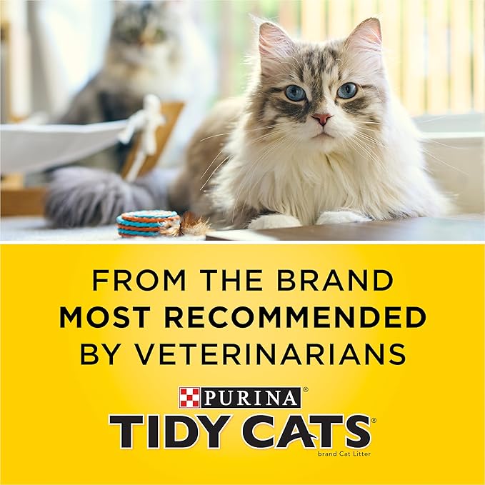 Purina Tidy Cats Tidy Care Alert Cat Health Monitoring Non Clumping Cat Litter with Silica Crystals - 8 lb. Bag (Pack of 2)