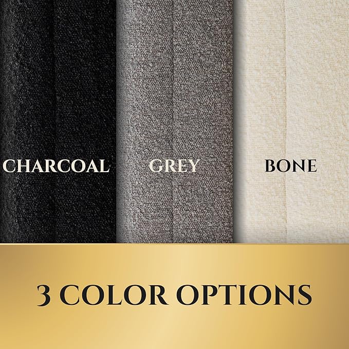 Luxury Boucle Fabric Orthopedic Dog Bed with Memory Foam | Breathable Comfort and Washable Dog Couch Bed with Waterproof Liner & Cover | Ideal Pet Beds for Small Dogs - Grey (29"x23"x6")