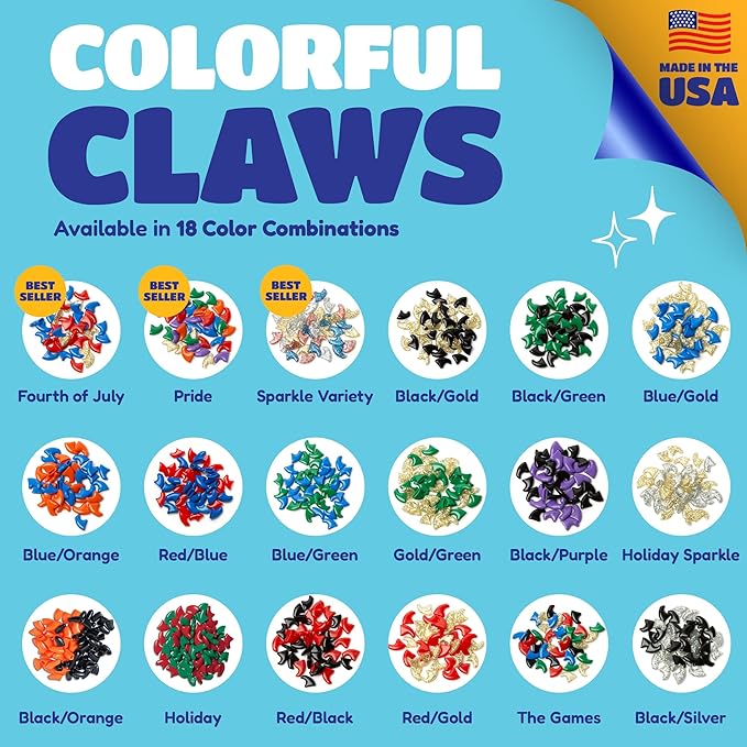 Soft Claws Cat Nail Caps for Medium Cats – (40 Caps, Blue & Orange) - Made in USA - Veterinarian-Developed | Protects Furniture & Skin - Easy to Apply, Long-Lasting Anti-Scratch Soft Cat Claw Covers