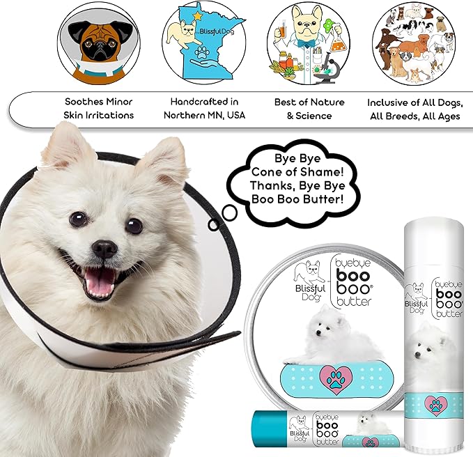 The Blissful Dog 2 oz TIN American Eskimo Booboo Butter