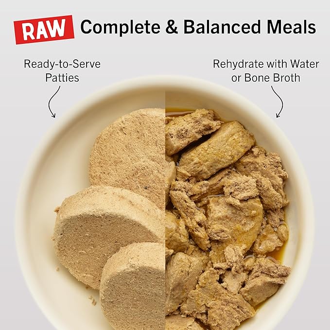 Stella & Chewy's Freeze-Dried Raw Dinner Patties - Dandy Lamb Recipe - High Protein Grain-Free Puppy & Dog Food - Perfect For Picky Eaters - 14 oz