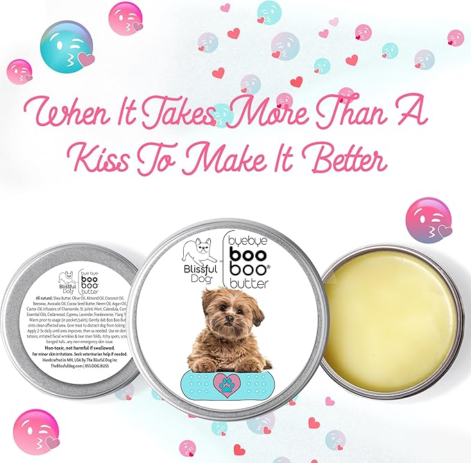 The Blissful Dog Lhasa Apso Boo Boo Butter, 2-Ounce
