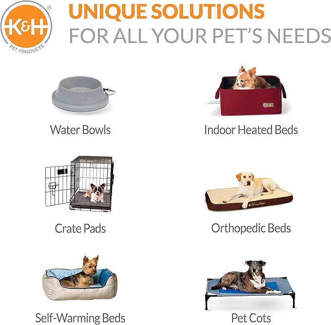 K&H Pet Products Outdoor Elevated Dog Cot, Breathable Cooling Elevated Cot Hammock Pet Bed for Medium Dogs, Washable Mesh Cover, Raised Metal Frame, Collapsible, Portable - Medium 32 X 25in Camo