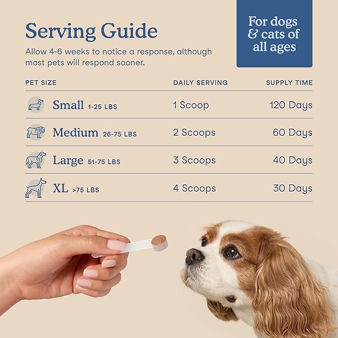 Fera Pets Postbiotics Plus Prebiotics for Dogs & Cats - with Slippery Elm - Promotes Optimal Digestive Health & Inflammatory Response - Enhances Immunity - 120 Scoops