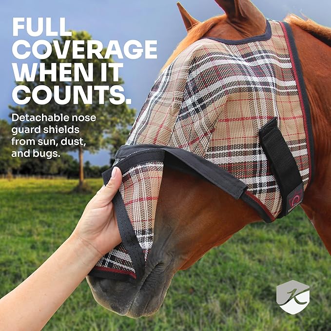 Kensington Signature Fly Mask with Removable Nose Piece
