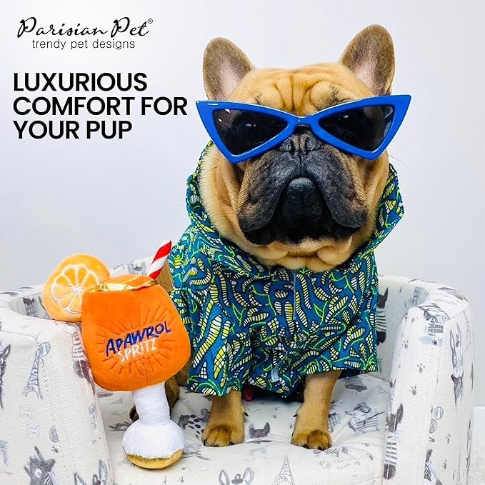 Parisian Pet Shirt - Tribal Camp Beach Outfit - 100% Cotton Summer Clothes - Stylish Dog Costume - Breathable and Cool Pet Clothing - Machine Washable Shirts for Large Dogs - XL3