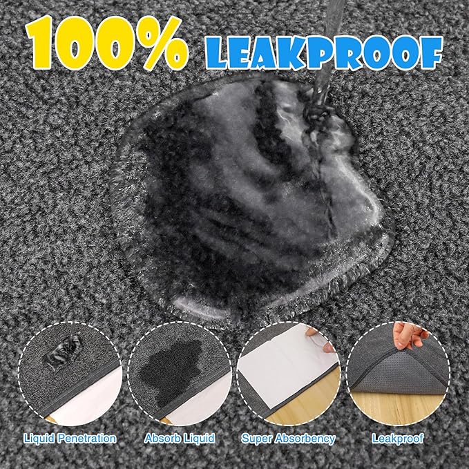 1 Pack Extra Large Washable Pee Pads for Dogs 72"x72" Reusable Dog Mat for Floor Non-Slip Waterproof Pee Pads for Dogs Fast Absorbent Pet Whelping Pads Puppy Playpen Mat for Incontinence, Housebreak