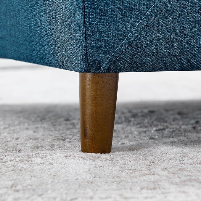 Dog Sofa Couch for Medium to Large Dogs, Memory Foam Dog Sofa Bed, Modern Elevated Pet Couch Bed with Wooden Legs, Light Grey