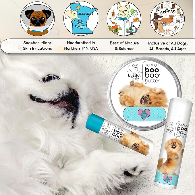 The Blissful Dog 4 oz TIN Pekingese Booboo Butter