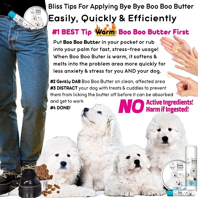 The Blissful Dog 8 oz TIN Great Pyrenees Booboo Butter