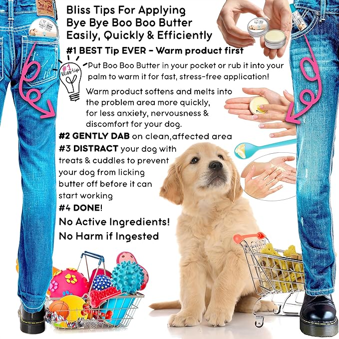 The Blissful Dog Boo Boo Butter for Your Dog's Discomforts, 1-Ounce