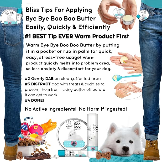 The Blissful Dog .50 oz Tube American Eskimo Booboo Butter