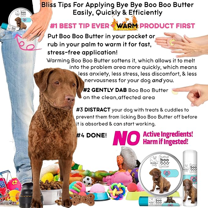 The Blissful Dog Chesapeake Bay Retriever Boo Boo Butter, 4-Ounce