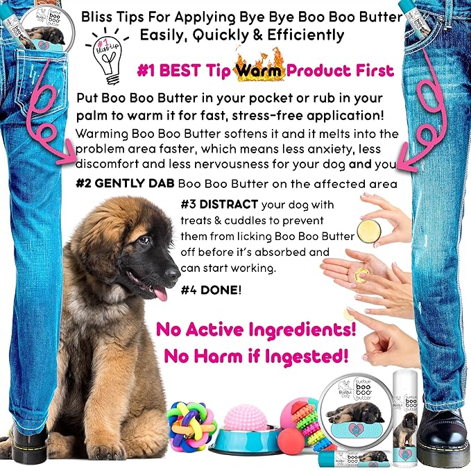The Blissful Dog Leonberger Boo Boo Butter, 0.50-Ounce