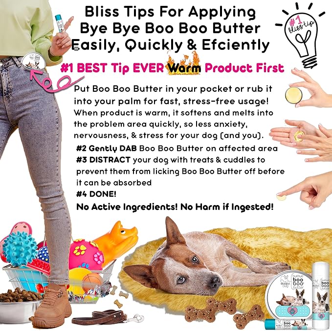 The Blissful Dog 8 oz TIN AUSTRAILIAN Cattle Dog Booboo Butter