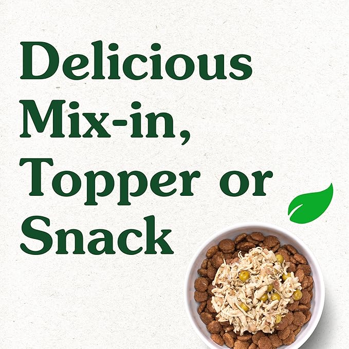 Greenies Smart Topper High Protein Wet Mix-in for Dogs, Chicken, Peas, Apples & Brown Rice Recipe in Vitabroth Broth - Bone Broth + Vitamins E & B1, 10 Count