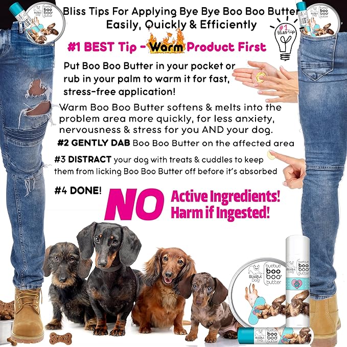 The Blissful Dog .15 oz Tube Dachshund Booboo Butter