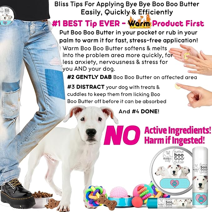 The Blissful Dog Dogo Argentino Boo Boo Butter, 0.50-Ounce