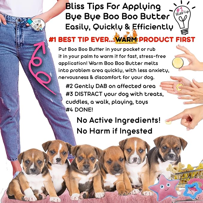 The Blissful Dog .15 oz Tube American Staffordshire Terrier Booboo Butter