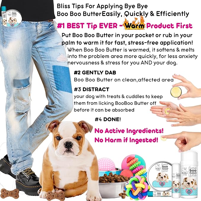 The Blissful Dog .50 oz Tube Bulldog Booboo Butter