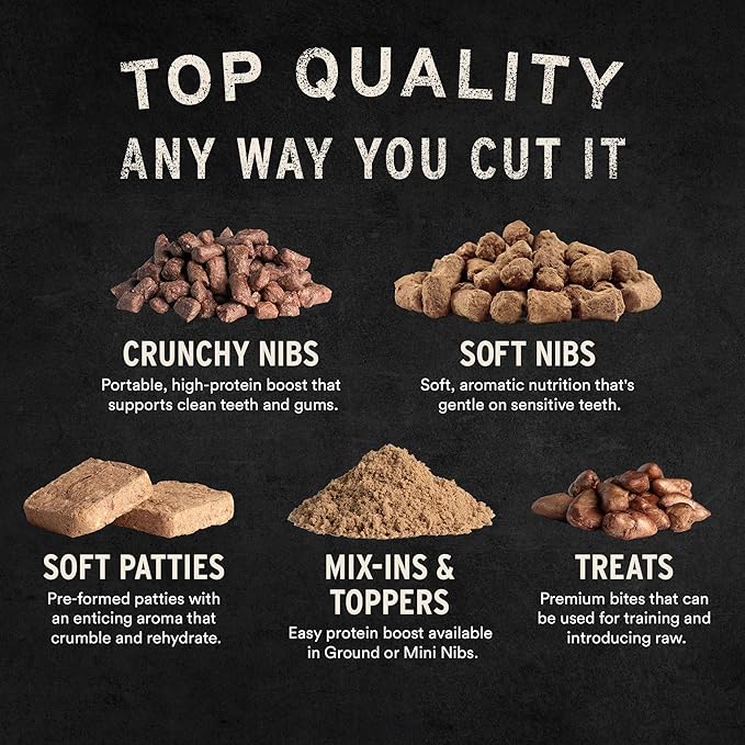 Vital Essentials Freeze Dried Raw Cat Food, Beef & Chicken Mini Patties Entree, 8 oz