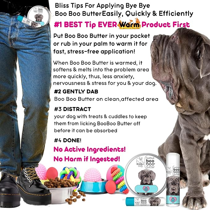 The Blissful Dog 4 oz TIN Neapolitan Mastiff Booboo Butter