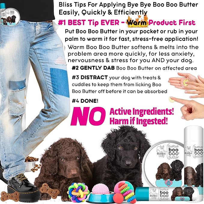 The Blissful Dog Curly-Coat Retriever Boo Boo Butter, 0.50-Ounce