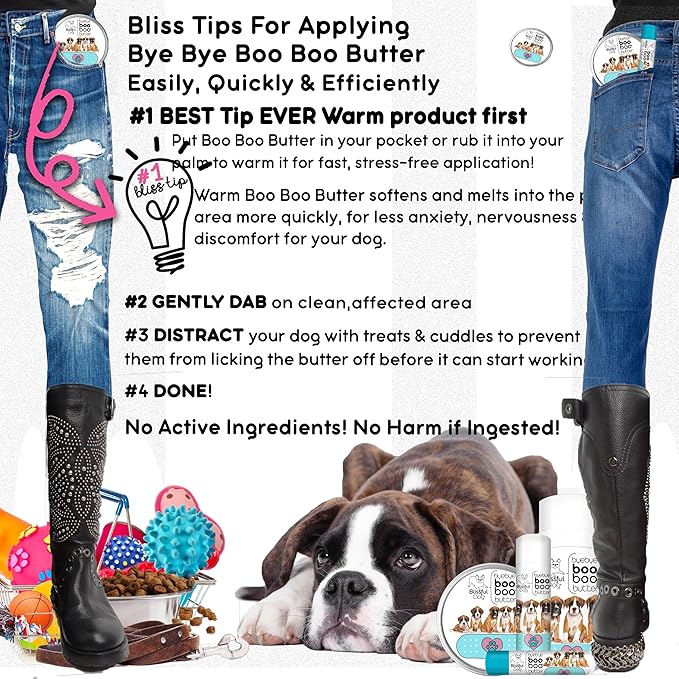 The Blissful Dog 8 oz TIN Boxer Booboo Butter