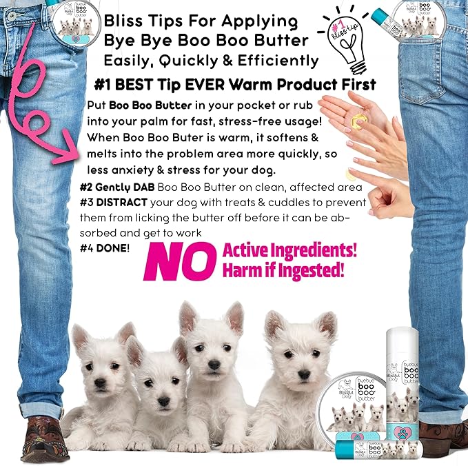The Blissful Dog West Highland Terrier Boo Boo Butter, 16 oz.